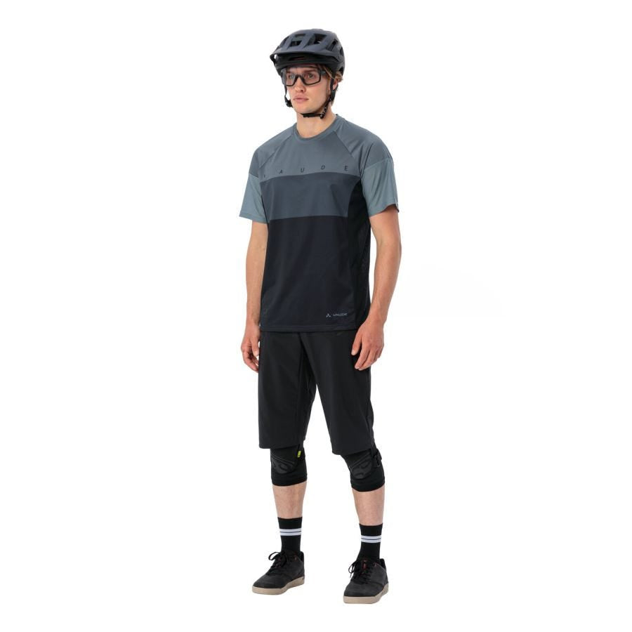 VAUDE T-Shirt Moab VI – XXL, 1 Stück – Grau, Polyester (recycelt), Grüner Knopf