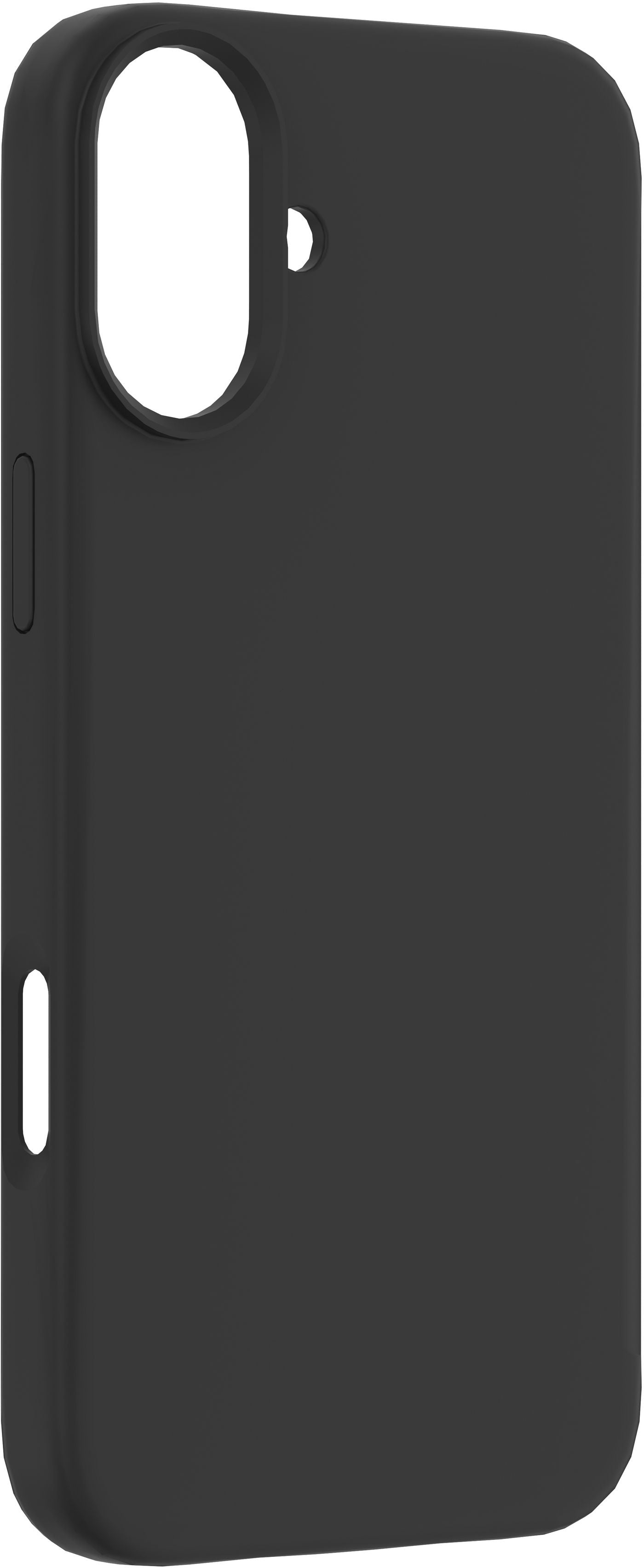 eSTUFF INFINITE RIGA Backcover – für Apple iPhone 16, PC+Silikon, Schwarz