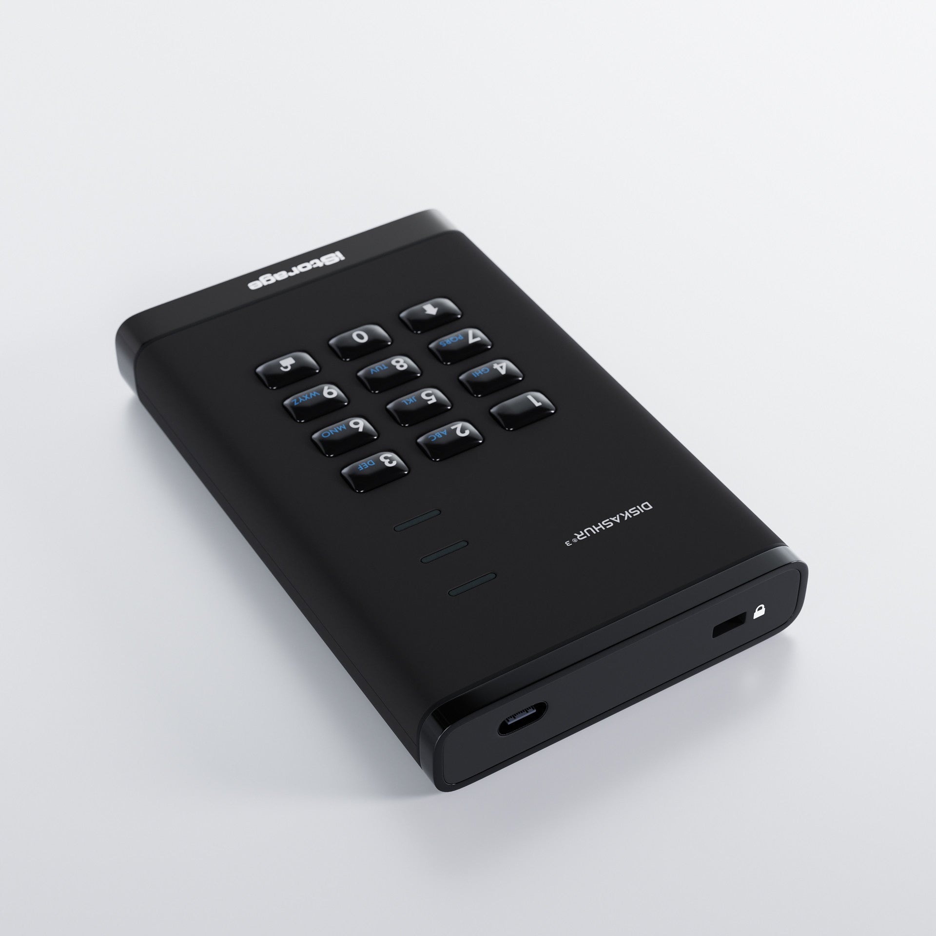 iStorage diskAshur3 SSD 2TB – für 2,5" SSD, USB-C/USB-A, USB 3,2 Gen 1