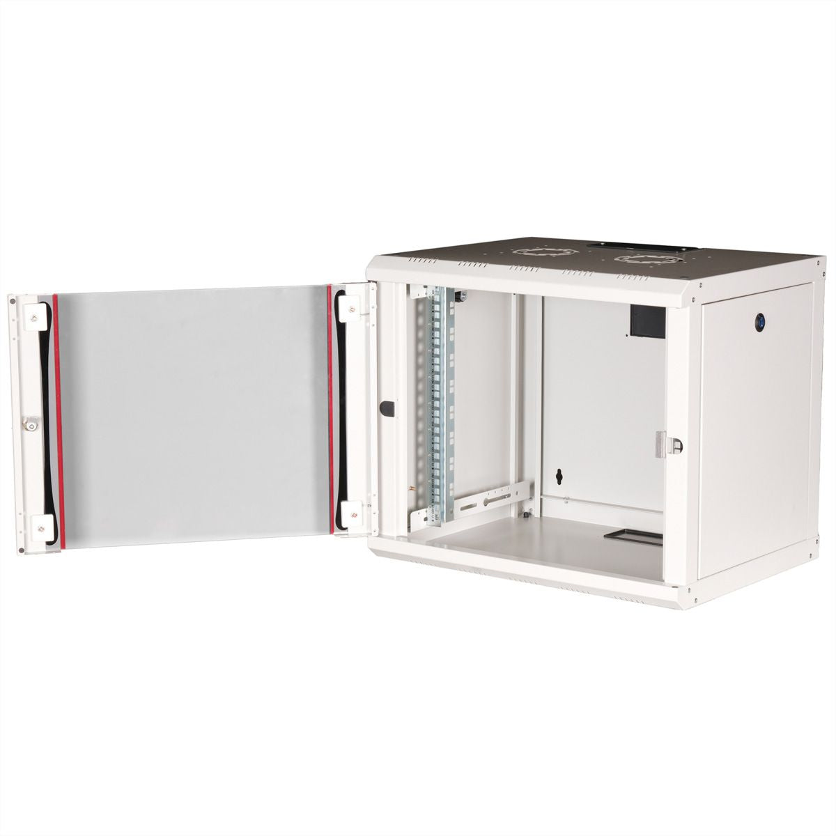 ROLINE Pro 9 – 19" Wandverteiler 9U, IP20, abschliessbar, 600 × 450 × 505 mm, lichtgrau, Stahl