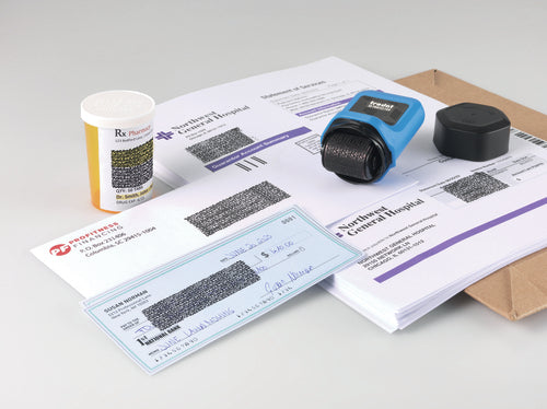 Trodat ID Protector – Tintenrollstempel (Datenmaskierer), Farbe Blau