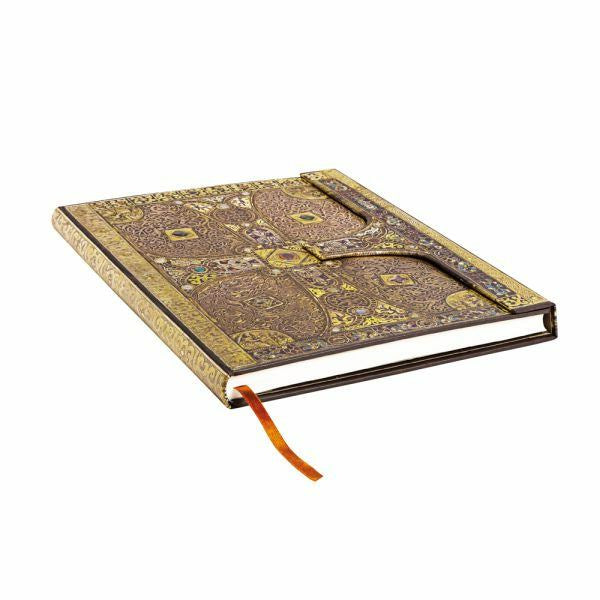Paperblanks Lindau Notizbuch – 180 × 230 mm – liniert – Hardcover, Lesezeichen, Innentasche, mehrfarbig, FSC