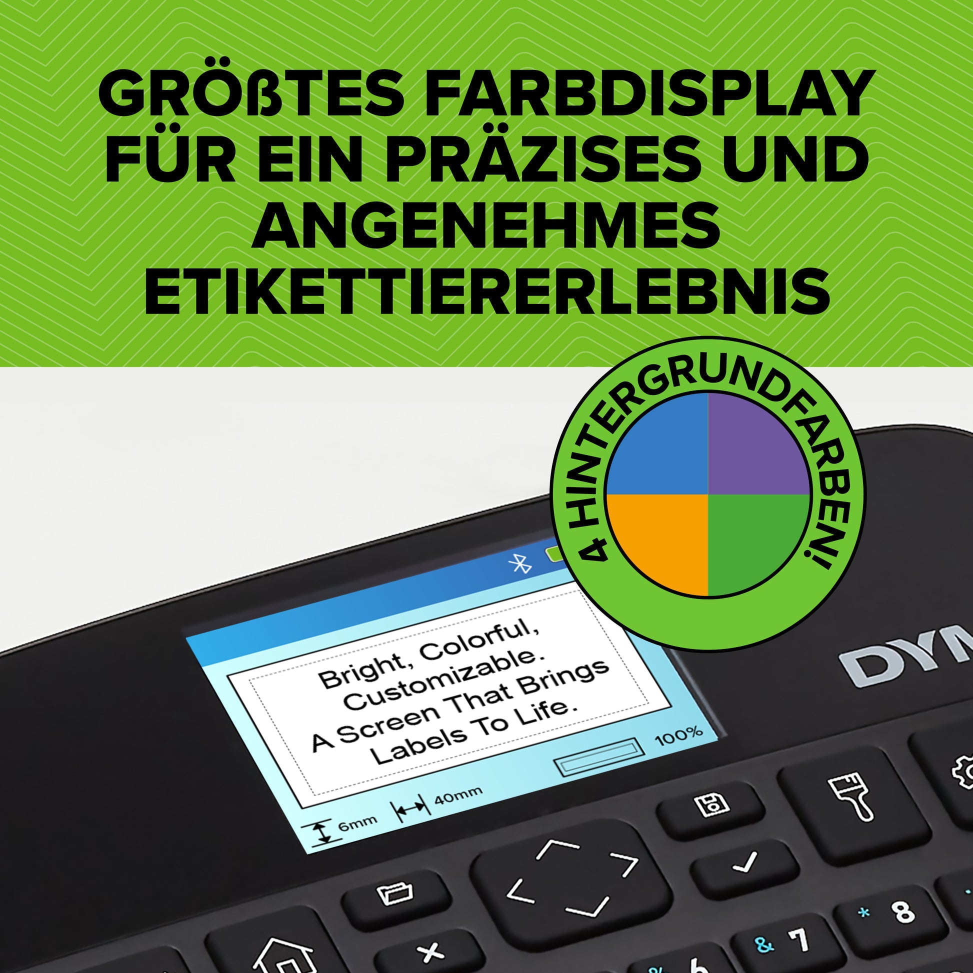 DYMO LabelManager 640CB – Beschriftungsgerät, QWERTY-Tastatur