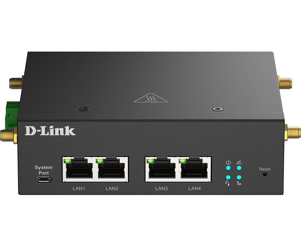 D-Link DWM-314-G – 5G Router, Wi-Fi 5, 1GbE, 4× RJ-45, Schwarz