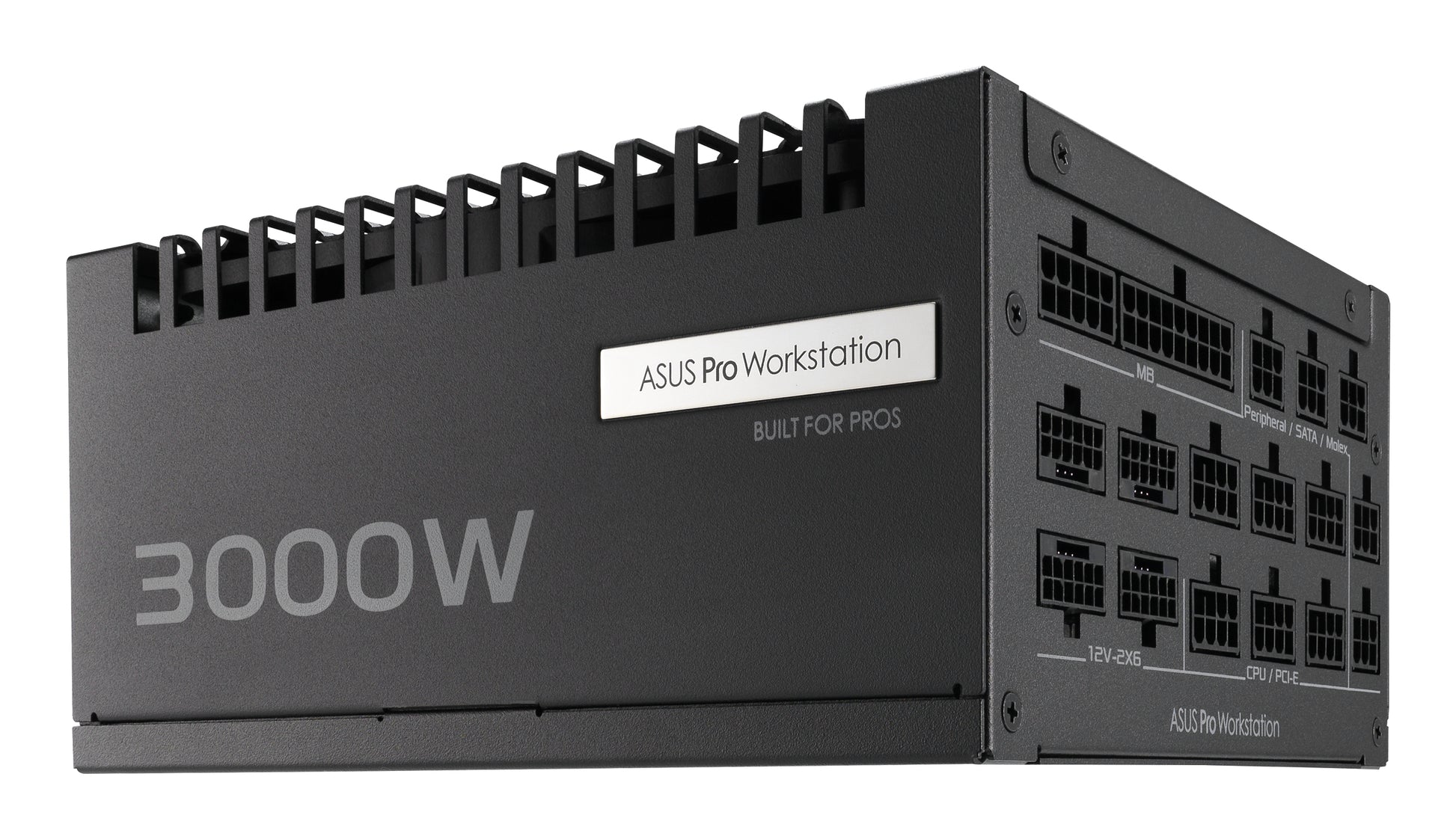 ASUS Pro WS 3000P ATX-Netzteil 3000 W 80 PLUS Platinum – vollmodular, ATX 3.1, 12VHPWR – schwarz