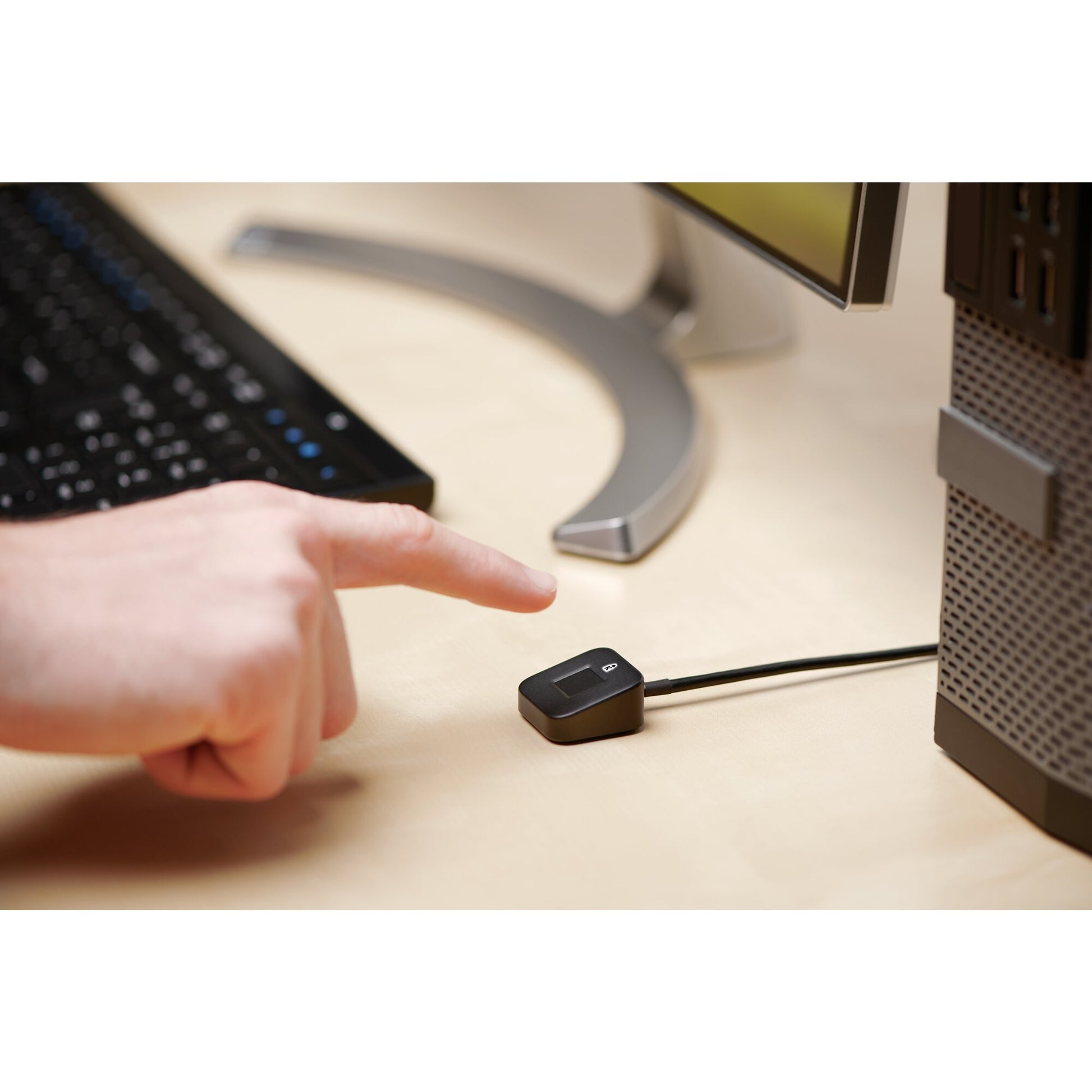 Kensington VeriMark Desktop 2.0 – Fingerabdrucksensor (USB) – für Windows (Windows Hello & Windows Hello for Business)