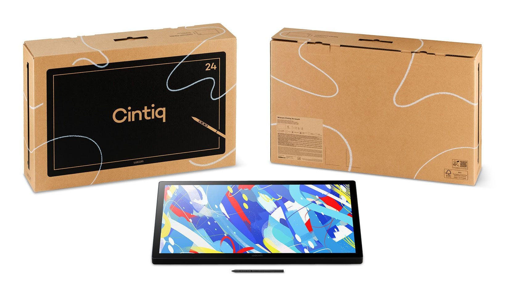 Wacom Stiftdisplay Cintiq 24 Touch Graphic, Stift + Touch, schwarz