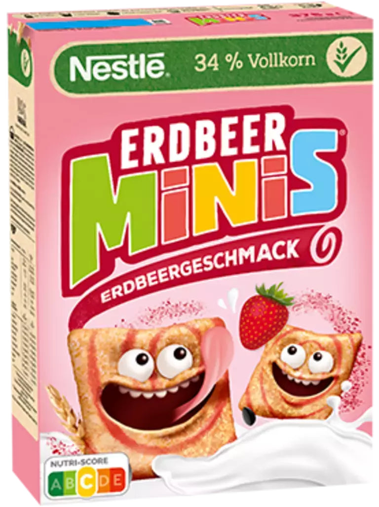 Nestle Nestlé CINI MINIS Cerealien – Erdbeere – 375 g
