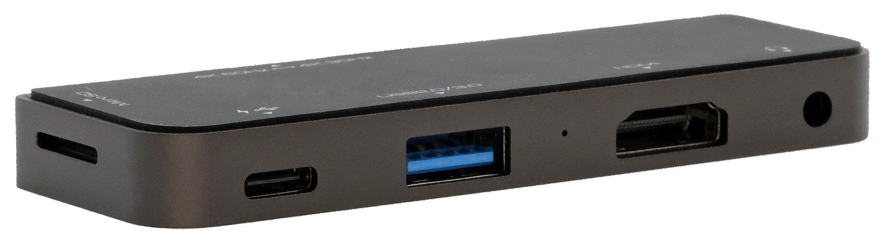 EXSYS EX-1222HM Dockingstation – USB-C, HDMI, USB-A, 87 W PD, microSD, 3,5 mm Audio, für Windows/Mac/Linux