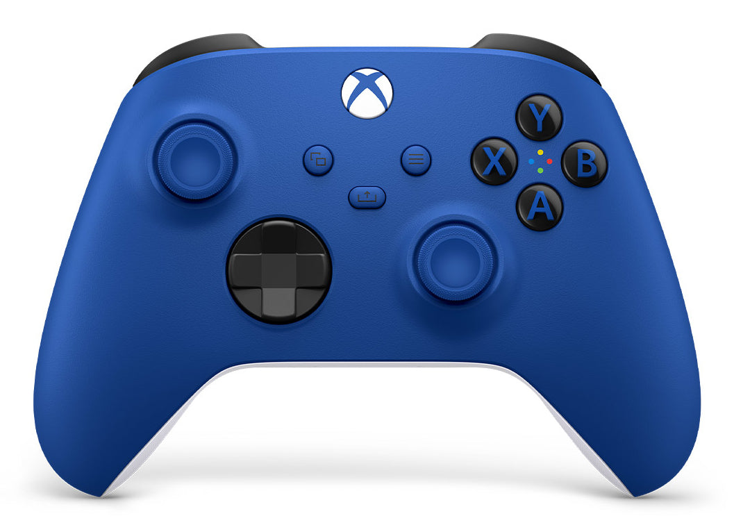 Microsoft Xbox Wireless Controller – Gamepad – Bluetooth, 40 h Akkulaufzeit, für Xbox & PC, Blau/Weiss