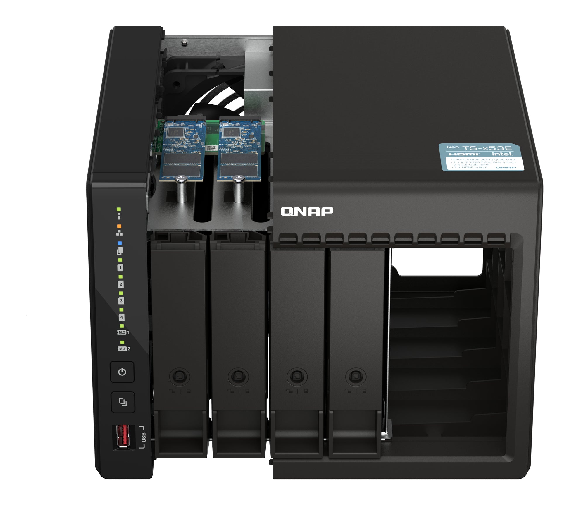 QNAP TS-453E-8G Speichergerät – 4 Bay