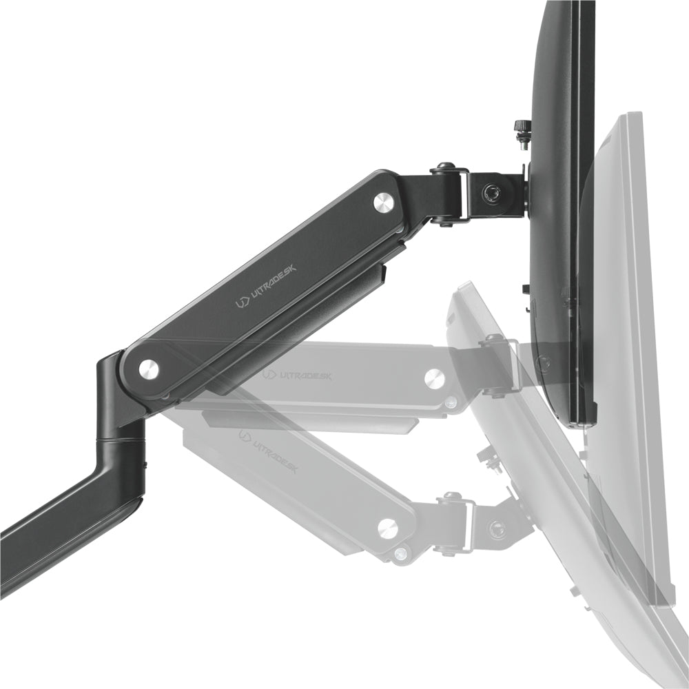 Ultradesk Monitorarm Tischhalterung – 2 Monitore – bis 32" – VESA 75×75/100×100 mm – Gasfeder