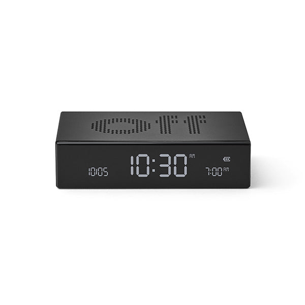 LEXON Digitalwecker – Flip Premium, LCD, Schwarz
