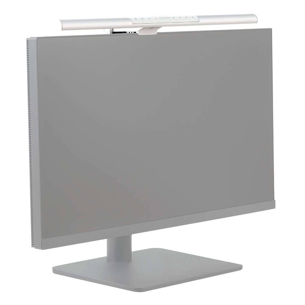 BenQ LED ScreenBar Pro Bildschirmleuchte – USB, dimmbar, Tasten – 2’700–6’500 K – 1’000 lm – Silber