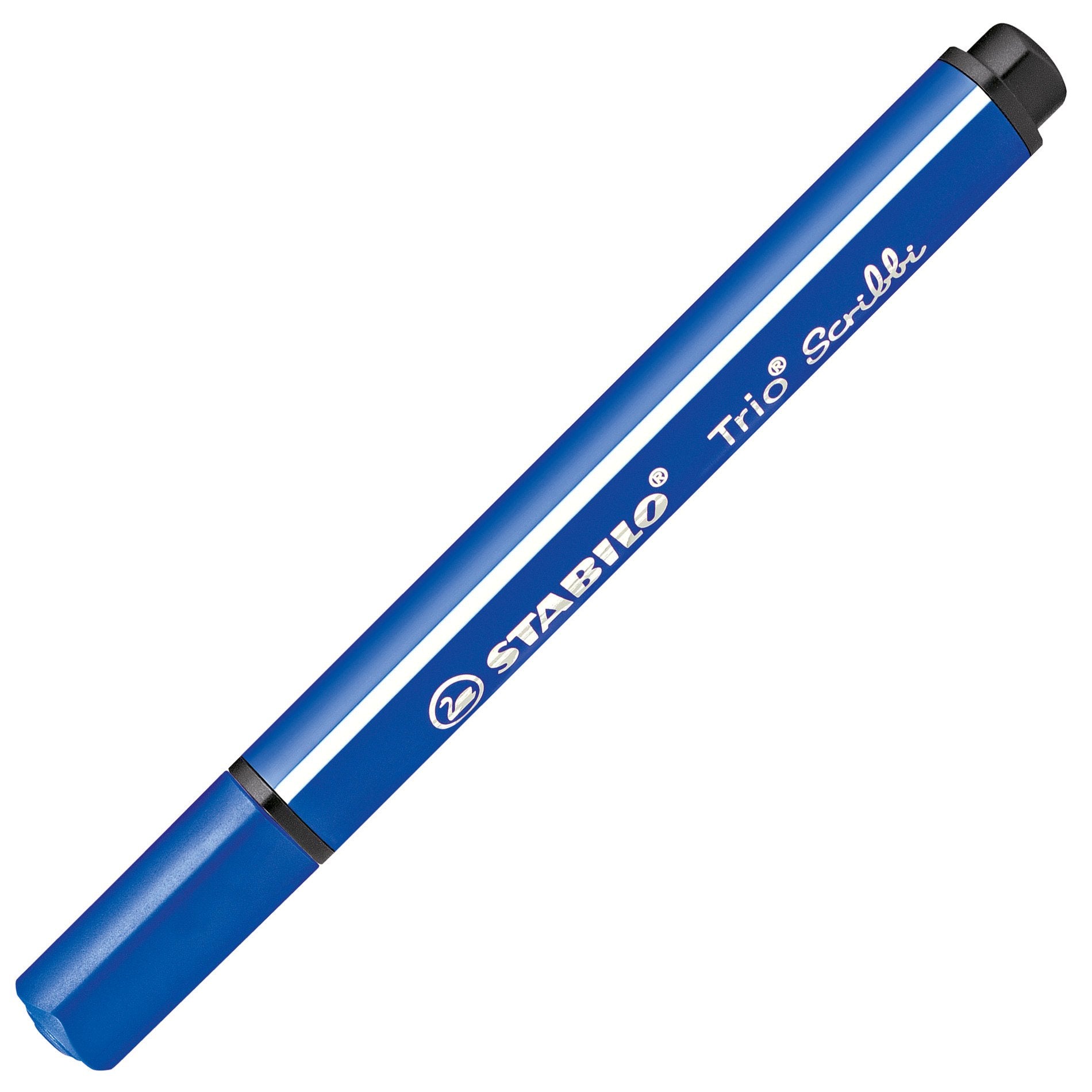 STABILO Trio Scribbi Filzstift – Rundspitze, 2 mm, wasservermalbar, blau