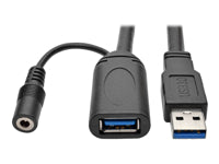 Tripp Lite USB-A Verlängerungskabel (Stecker auf Buchse) – USB 3.2 Gen 1 (5 Gbit/s) – 20 m – Aktiv – Schwarz
