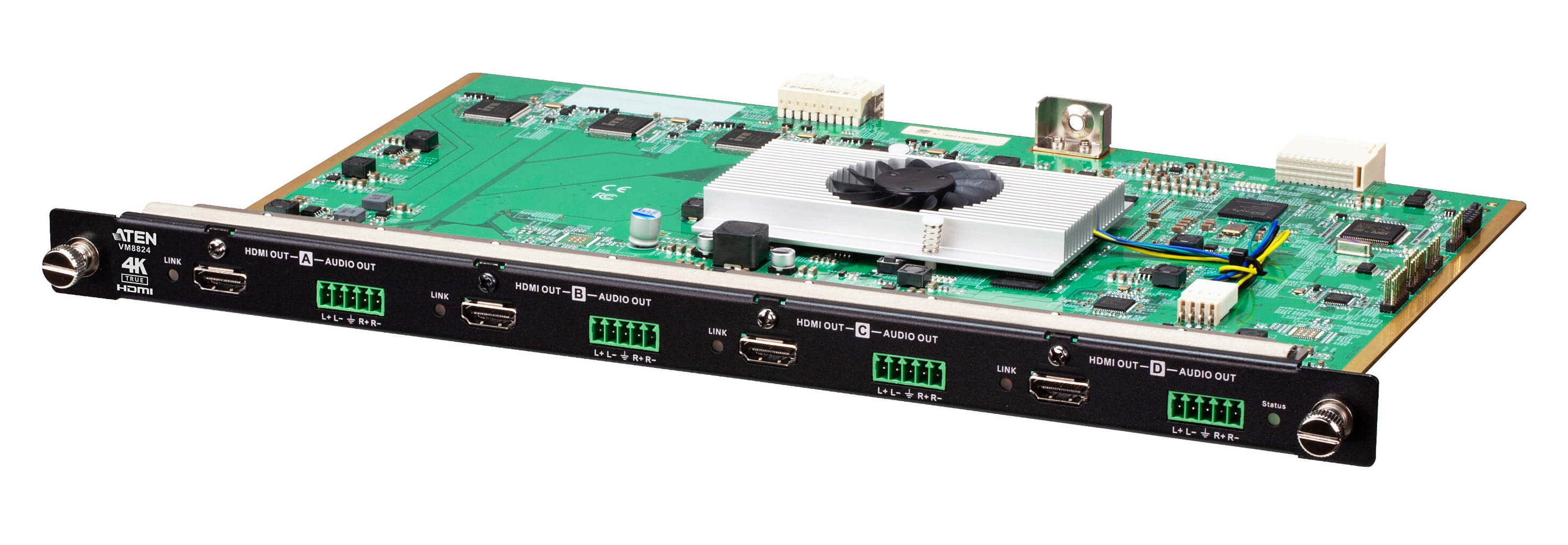 ATEN VM8824 – HDMI-Ausgabekarte, 4× HDMI Out, 4K@60 Hz, Skalierer, für VM3250/VM0404HB/VM0808HB