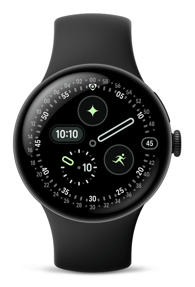 Google Pixel Watch 4 – Smartwatch – 41 mm, GPS, WLAN, NFC, AMOLED, Corning Gorilla Glass 5, 5 ATM, Schwarz
