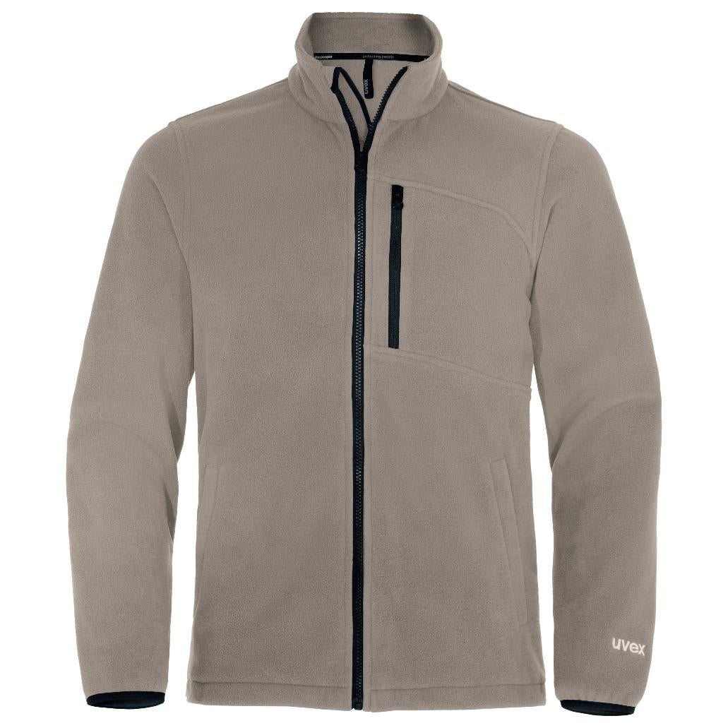 uvex Herren-Fleecejacke suXXeed craft – beige, Grösse XXL