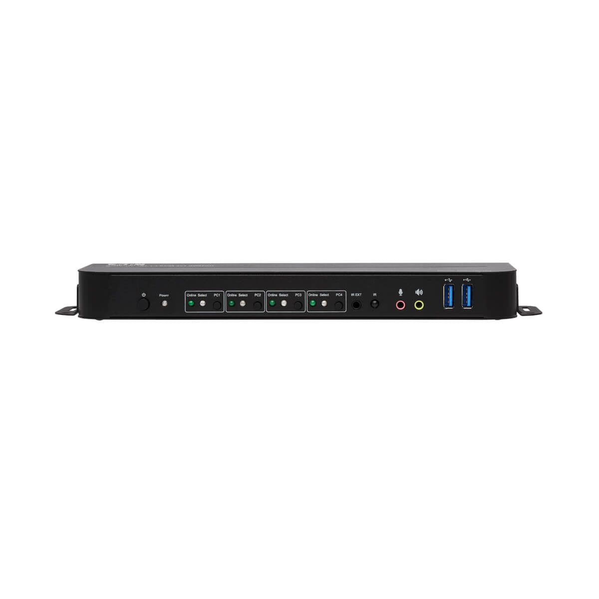 Tripp Lite B005-DPUA4 – 4-Port DP/HDMI KVM-Switch – 4K/60 Hz, USB 3.0-Hub, Audio