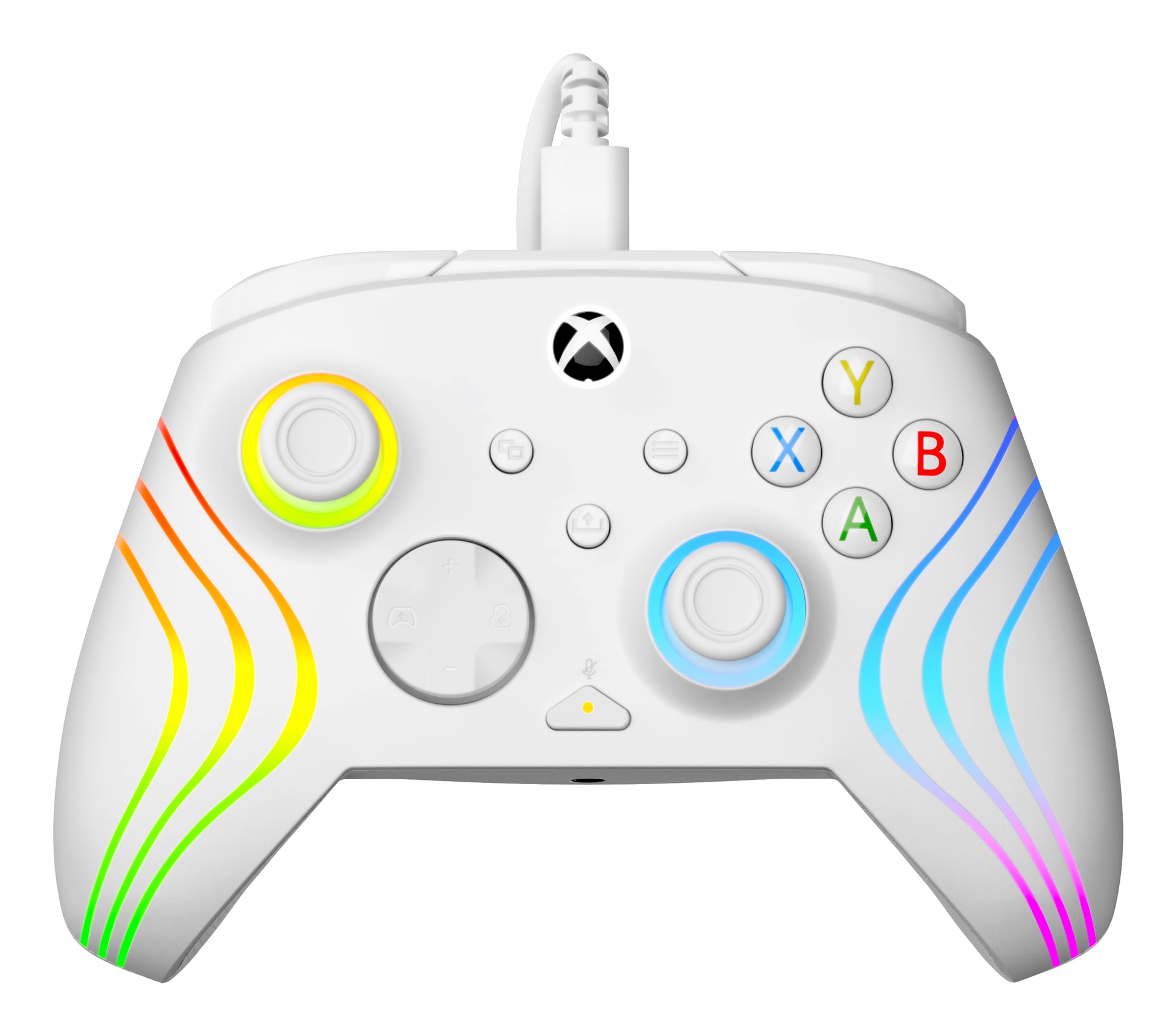 Turtle Beach Afterglow Wave – Gamepad – USB (kabelgebunden, USB-C) – RGB, 3 m Kabel – für Xbox & PC, Weiss