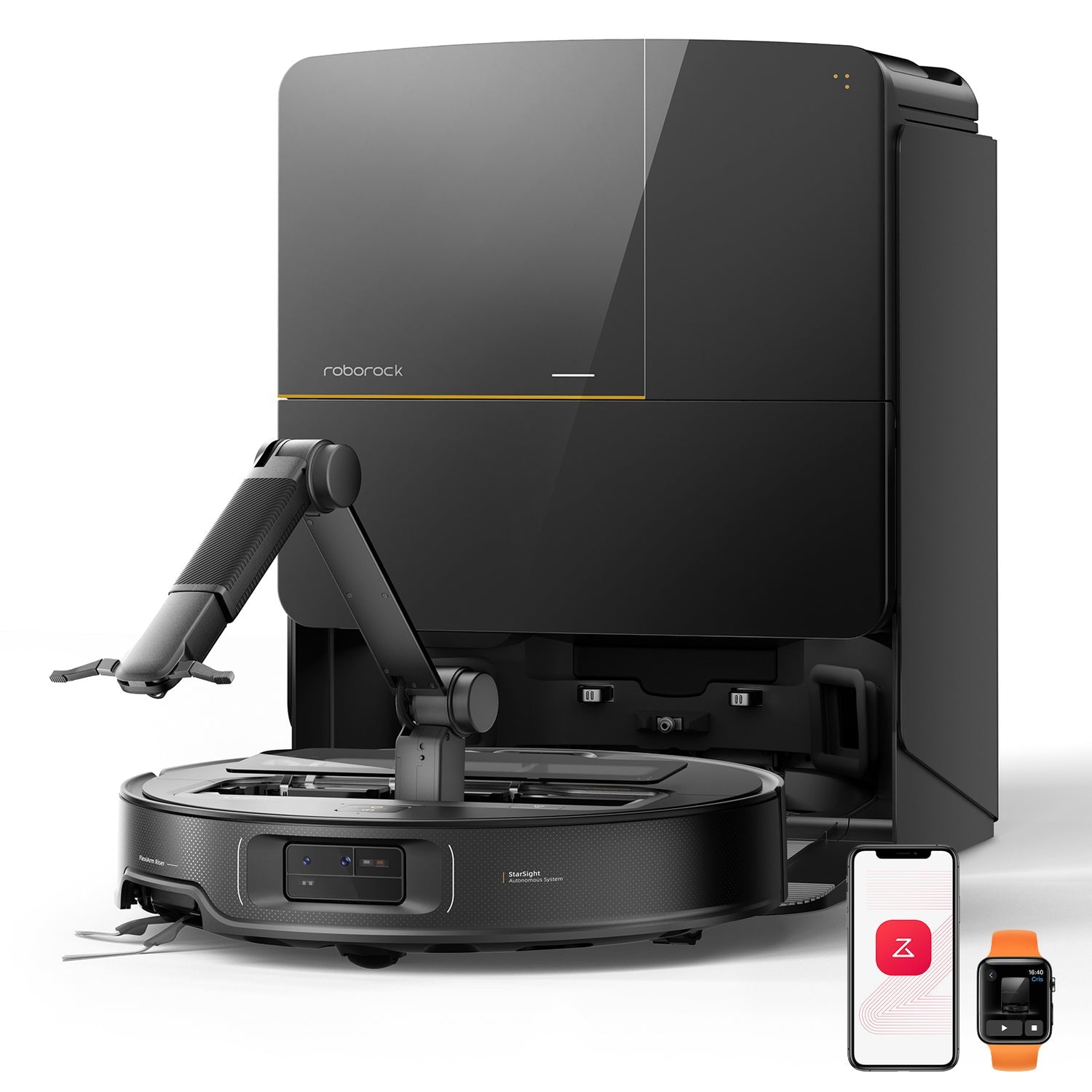 Roborock Saugroboter – Saros Z70, Schwarz, Staubbeutel