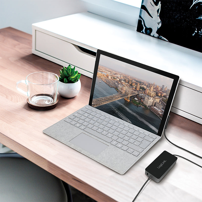 LogiLink PA0197 Netzteil 44 W – USB‑A×1 – für Microsoft Surface Pro 6, Surface Pro 4 und andere – schwarz