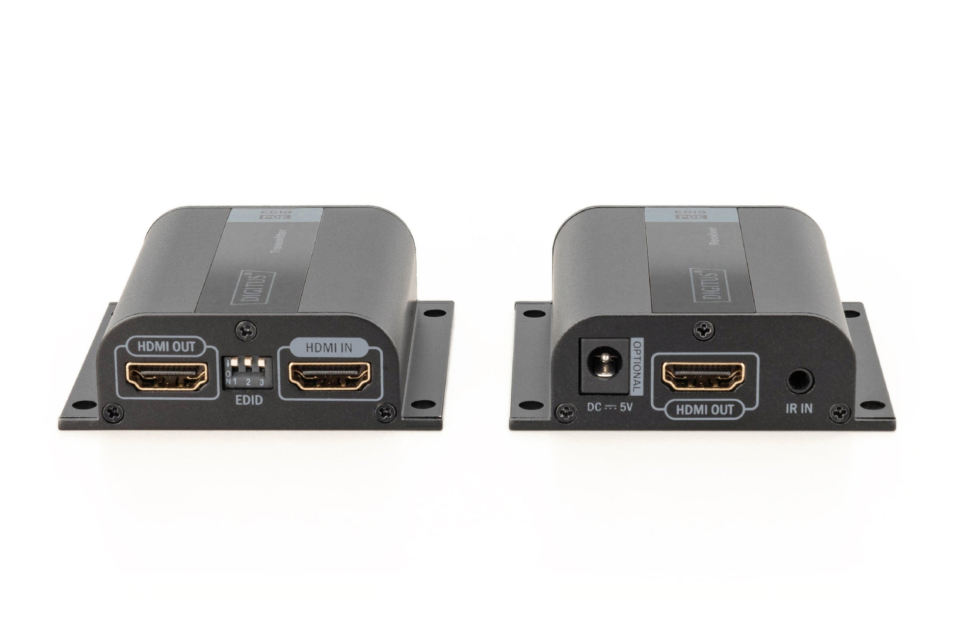 Digitus HDMI-Extender-Set – 1080p, 50 m, Cat6/Cat6a/Cat7 – Schwarz, Metall