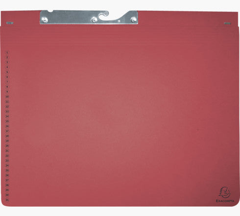 Exacompta Hängeordner – Recycling-Karton, Rot, 275 × 318 mm