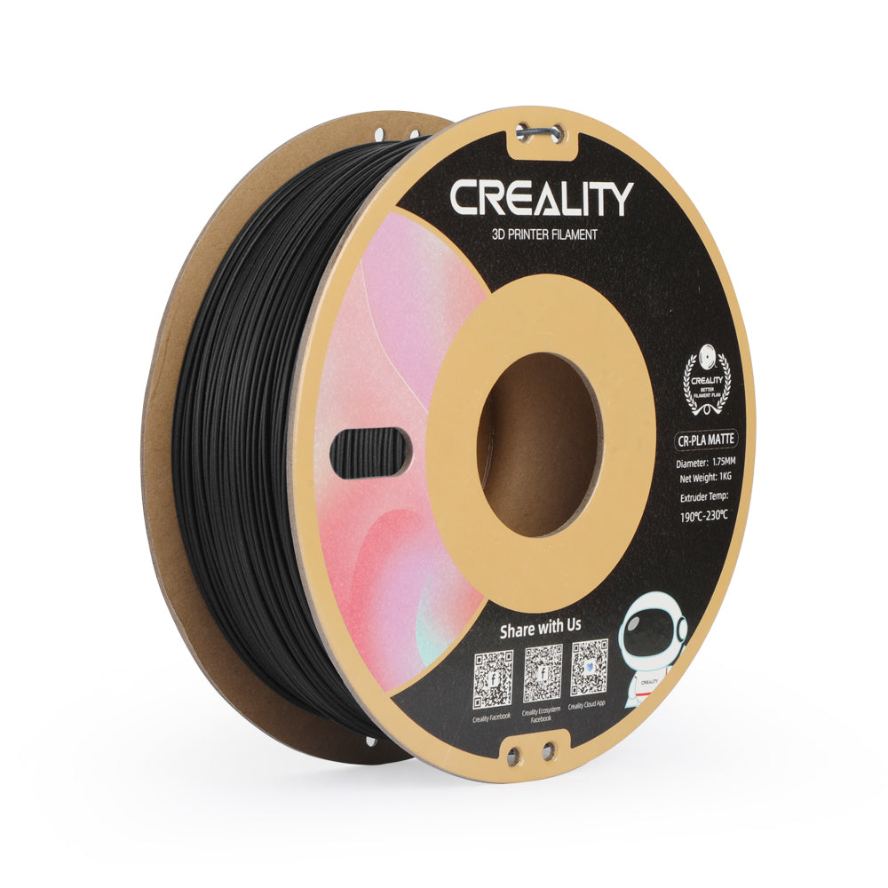 Creality 3D 3D-Drucker-Filament PLA 1,75 mm Mattschwarz, 1 kg – für Creality 3D