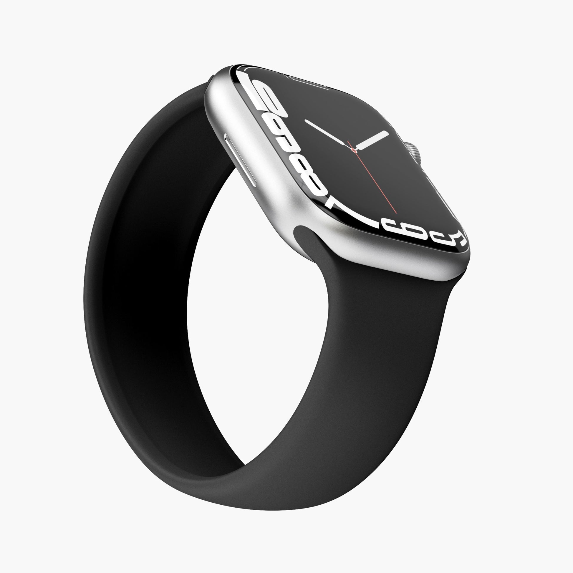 Vonmählen Solo Loop 2 – Armband – für Apple Watch (diverse Grössen), Schwarz, L, Silikon, 1 Stück