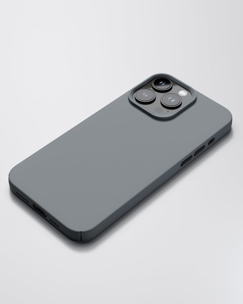 Nudient – Backcover – für Apple iPhone 14 Pro Max – grau – MagSafe-kompatibel