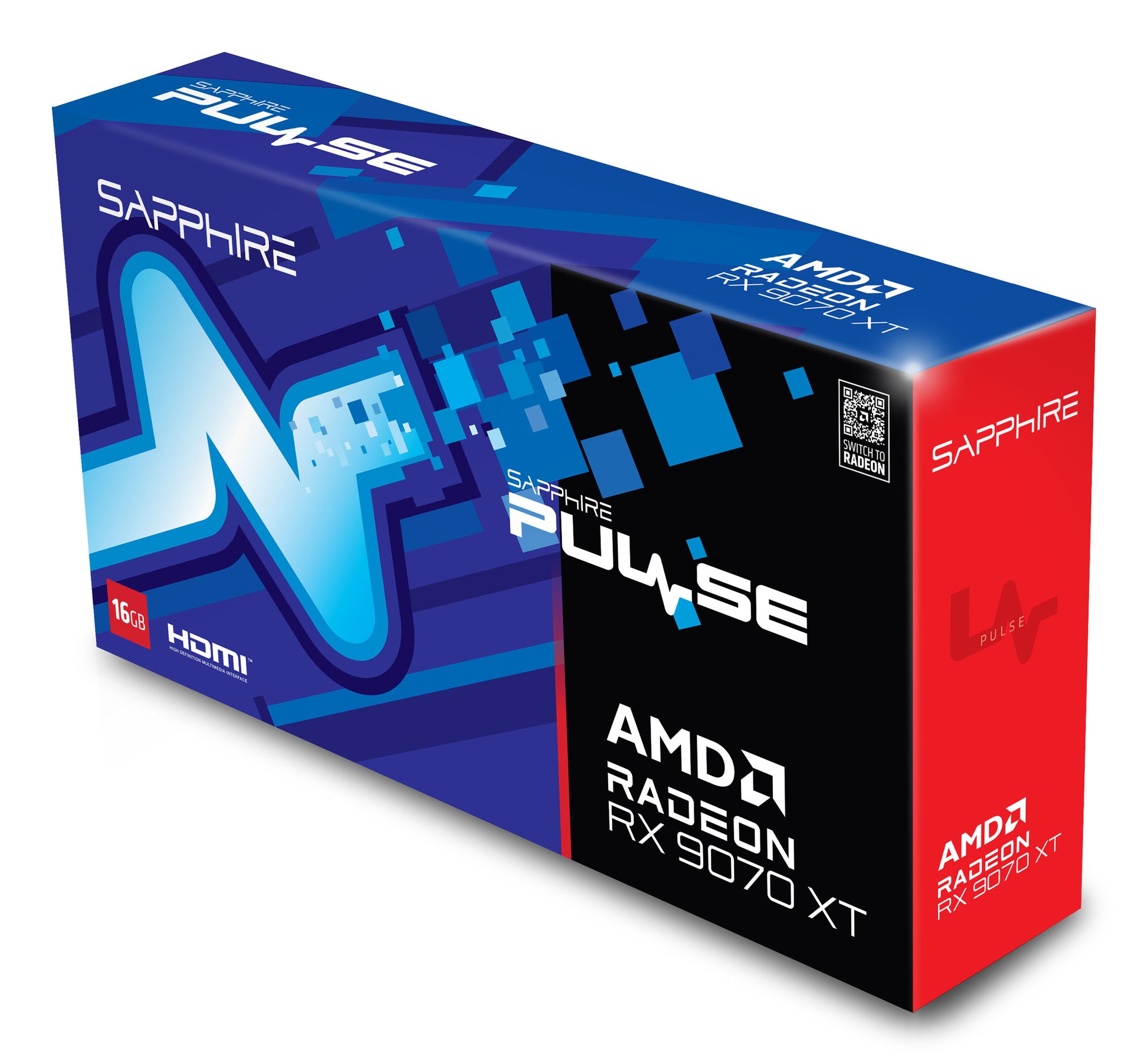 Sapphire PULSE – Radeon RX 9070 XT 16 GB GDDR6, PCIe 5.0