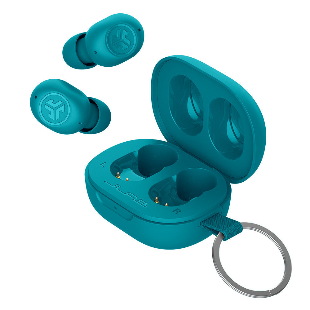 JLab JBuds Mini TWS In-Ear – Stereo, ANC, mit Ladecase, Aqua, BT 5.3