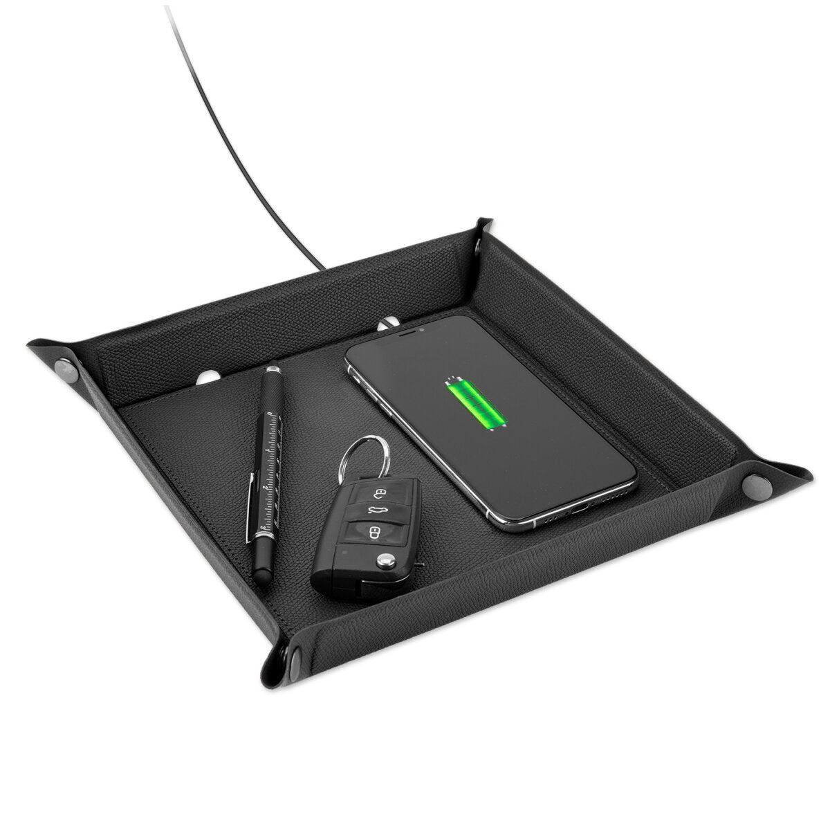 4smarts Smarttray Ladeset – 20 W, 2× USB-C, Qi, faltbar – für Smartphones, Universal