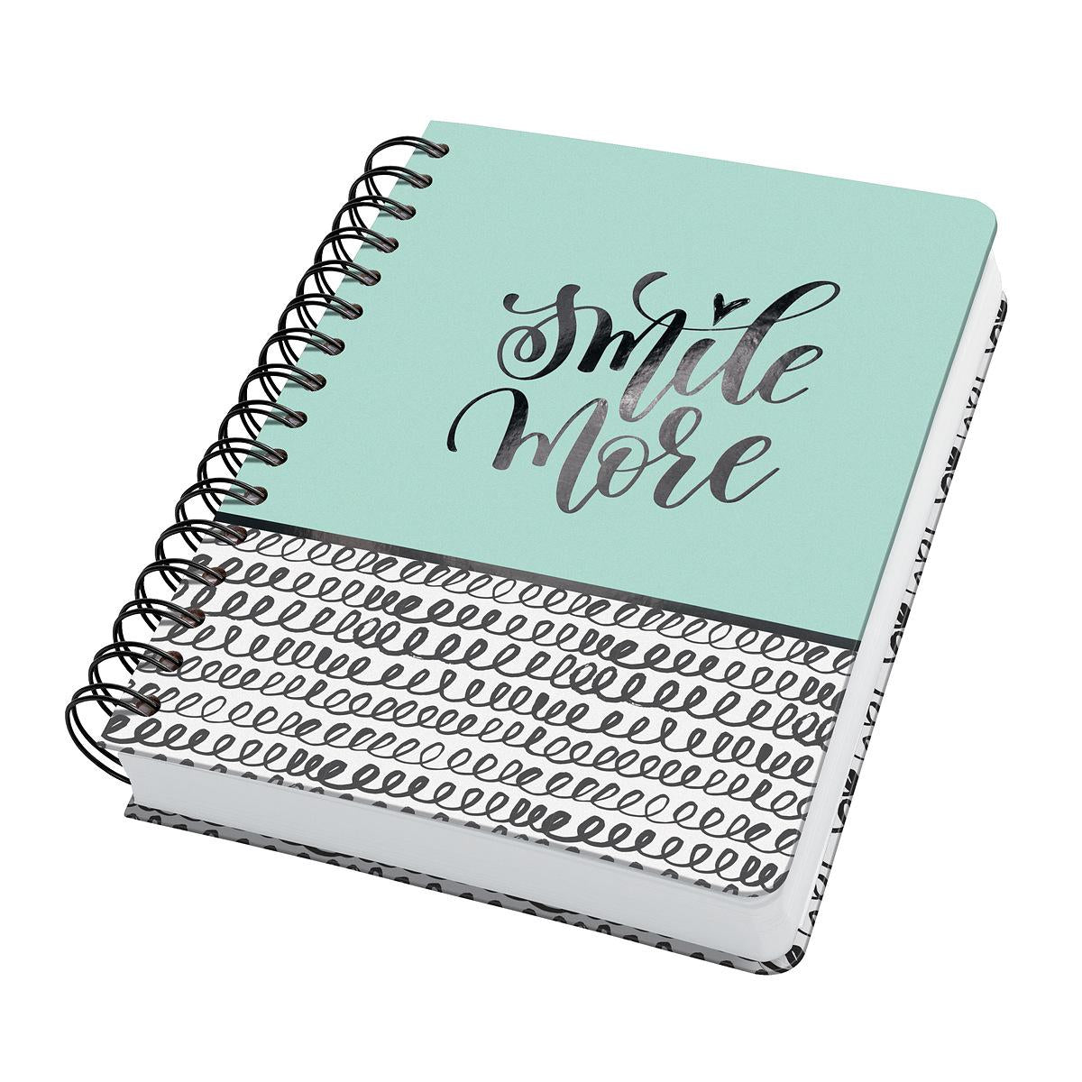 Sigel Spiralbuch JOLIE, Spiralbindung, Hardcover, 240 Seiten, perforiert, 120 g/m² – mehrfarbig