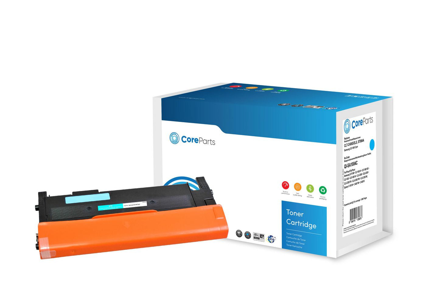 CoreParts C406S (CLT-C406S/ELS) Cyan Toner – Kompatibel – 1'000 Seiten – für Samsung CLP-360