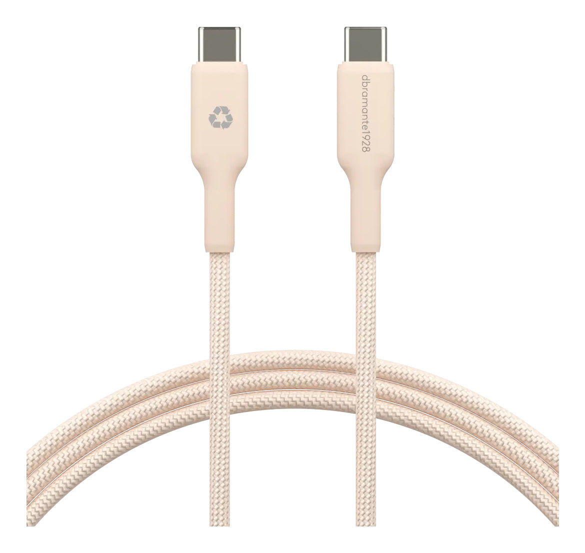 dbramante1928 USB-C auf USB-C Kabel – 1,5 m – PD 60 W – Beige
