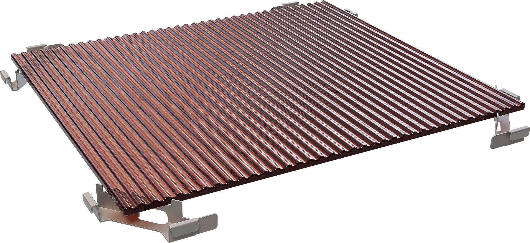 OUTDOORCHEF Fonduepfanne BLAZINGLAS – 28,5×29,5×3,8 cm – für Grillrost, Schwarz