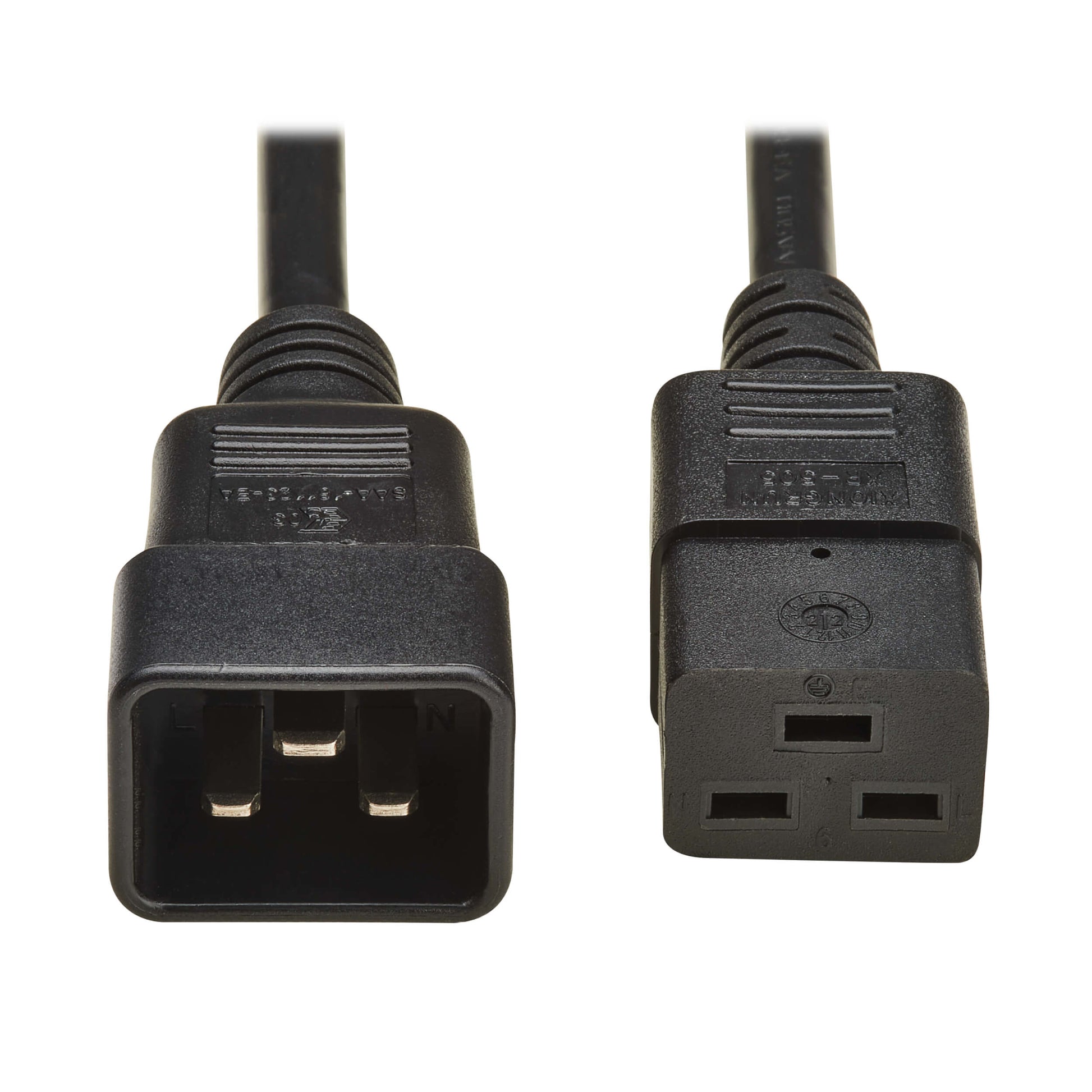 Eaton Netzkabel, IEC C20 auf IEC C19, H05VV-F, 16 A, 2 m