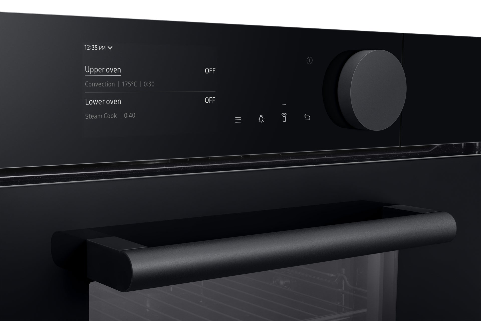 Samsung Einbau-Ofen NV8000 – 75 l, Dual Cook Steam & Pyrolyse – Onyx Schwarz