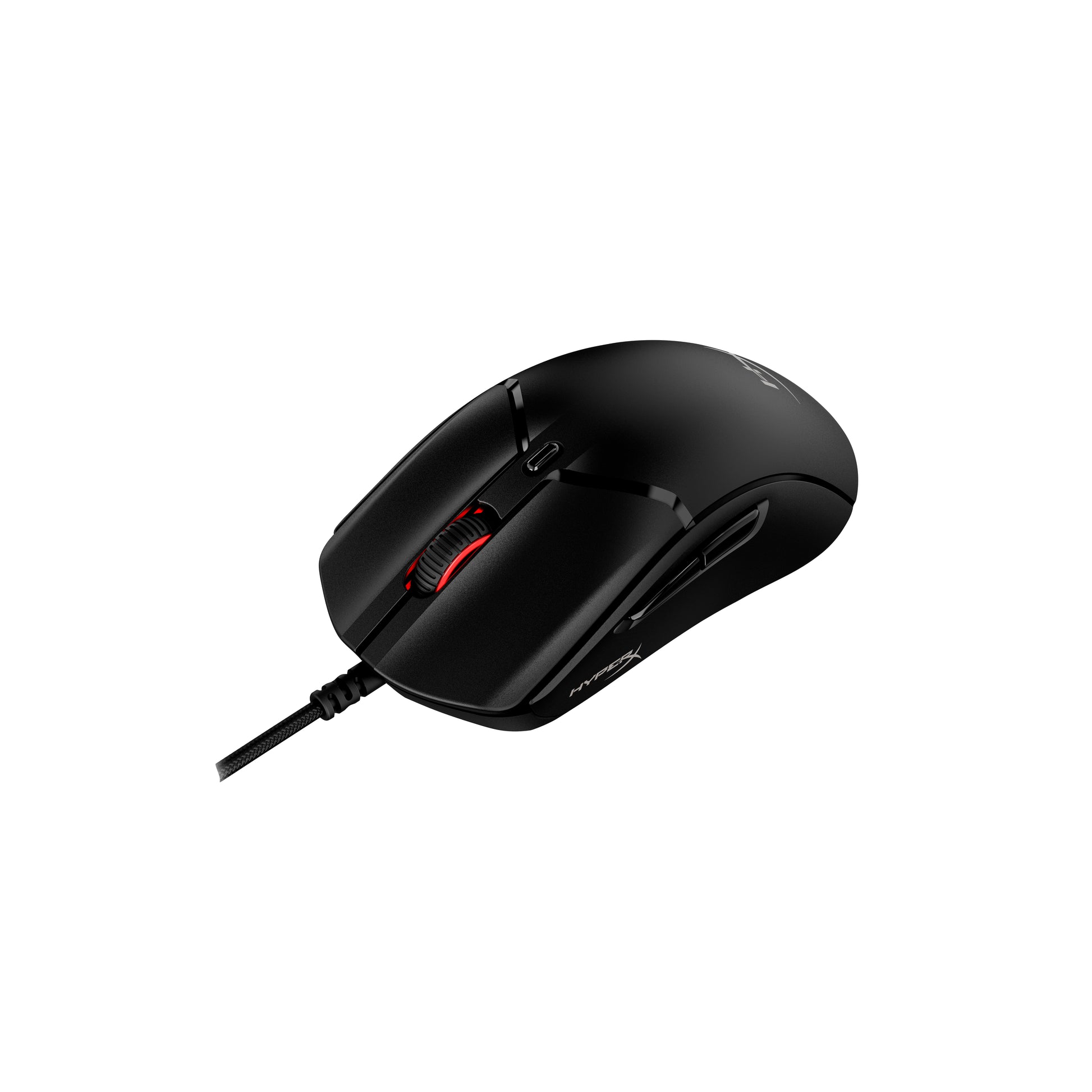 HyperX Pulsefire Haste 2 Gaming-Maus – Verkabelt, 6 Tasten, Rechtshänder, Beleuchtung, Schwarz