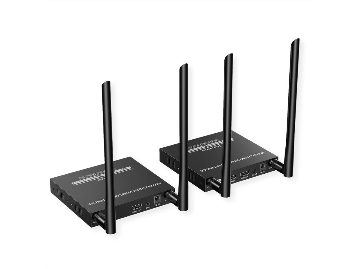 VALUE Kabelloses HDMI-Verlängerungsset, Kabellos, 4K@60 Hz, 50 m