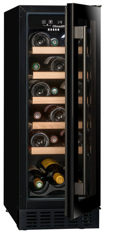 Climadiff Weinkühlschrank CBU20S2B – 57 l, 240 V, Kompressor, Energieeffizienzklasse F