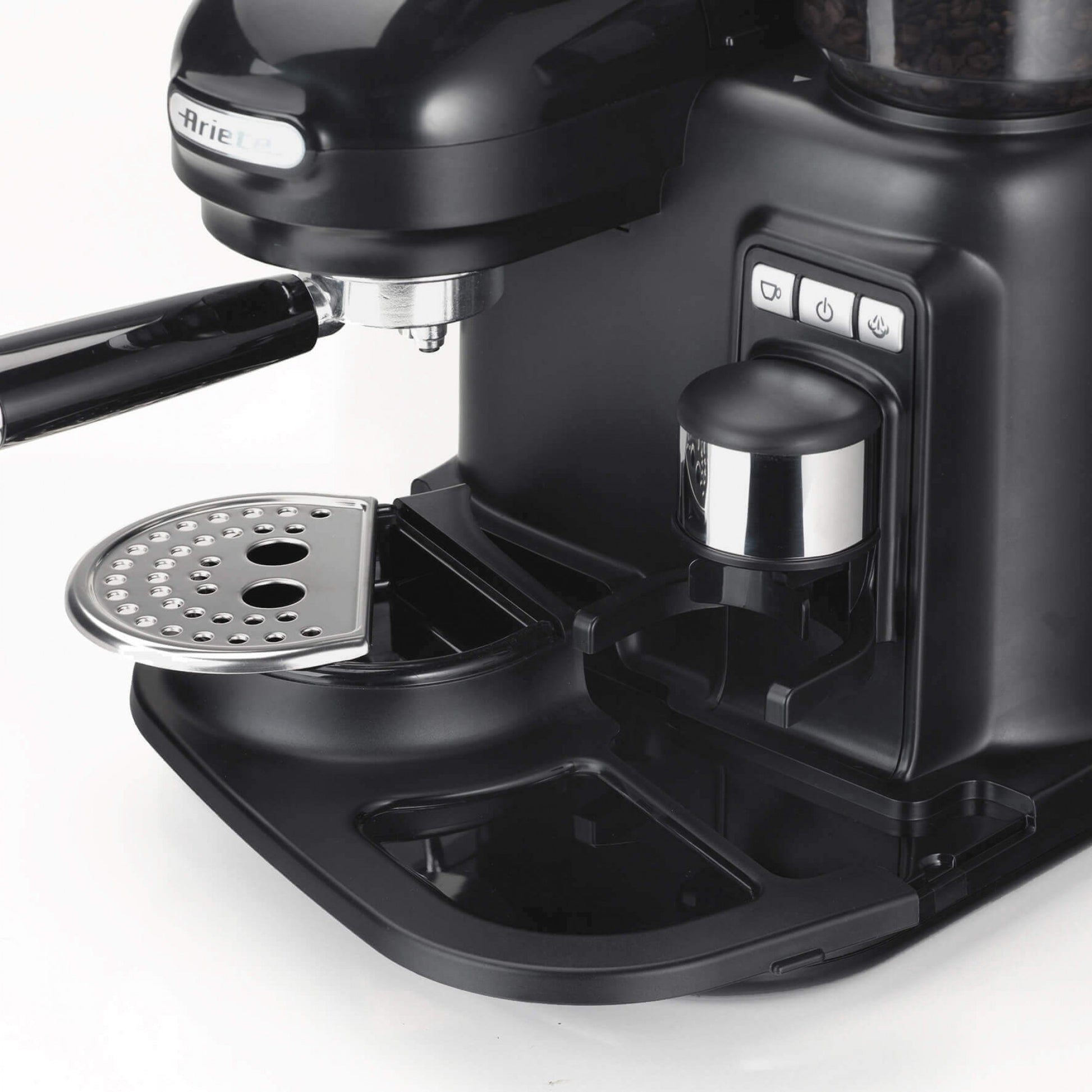 Ariete Espressomaschine ARI-1318-MOD-BK – 0,8 l Wassertank, 15 bar, 1080 W – Schwarz