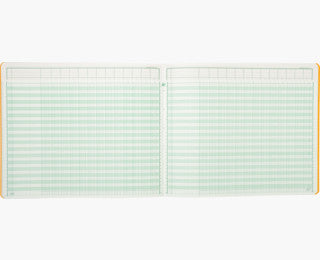 Exacompta Notizblock – 270 × 320 mm quer – 80 Seiten – 110 g/m² – geheftet, 13 Spalten, nummerierte Seiten