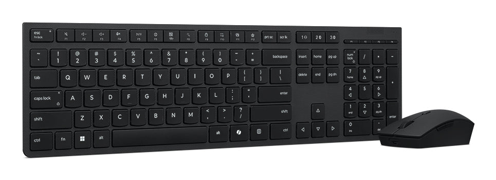 Lenovo Tastatur, kabellos (Bluetooth/2,4 GHz), US-Layout (EN), Fullsize (mit Ziffernblock) – für Windows