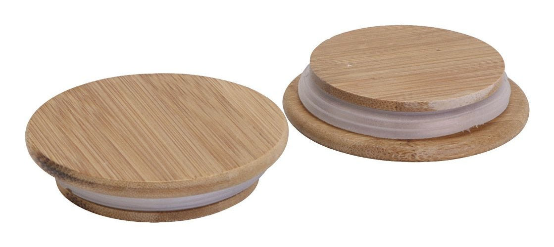 Creativ Company Deckel Ø 9 cm, Gummi/Holz, braun, 12 Stk., für Keramiktöpfe