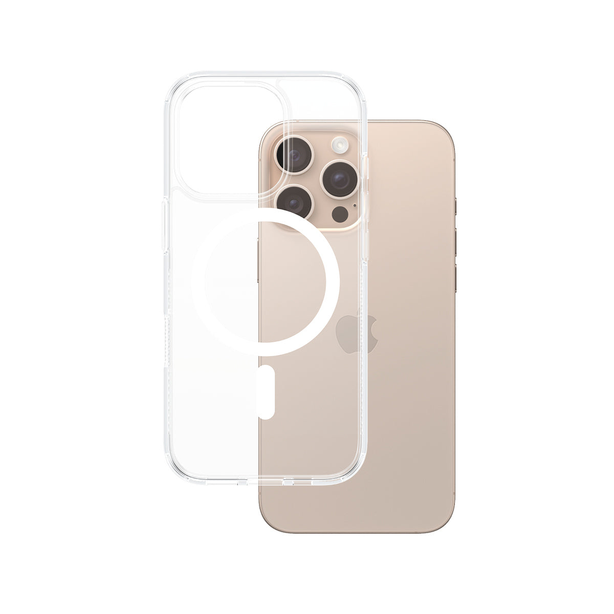 PanzerGlass HardCase – Backcover – für Apple iPhone 16 Pro Max, TPU, Transparent, bis 4,8 m sturzsicher