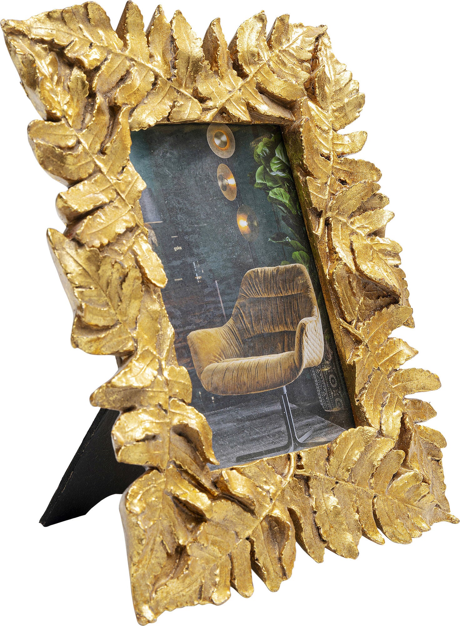 KARE Design Bilderrahmen – für 10 × 15 cm – Polyresin, gold